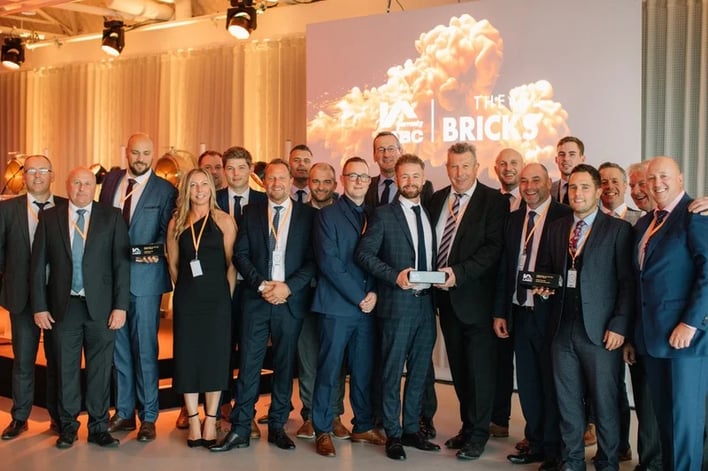 Bloor Homes receiving Overall Developer of the Year Award at The Bricks Awards in 2019 