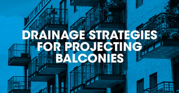 Drainage strategies for projecting balconies