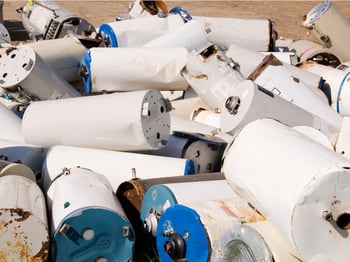 hot-water-tank-graveyard-picture-id157289237