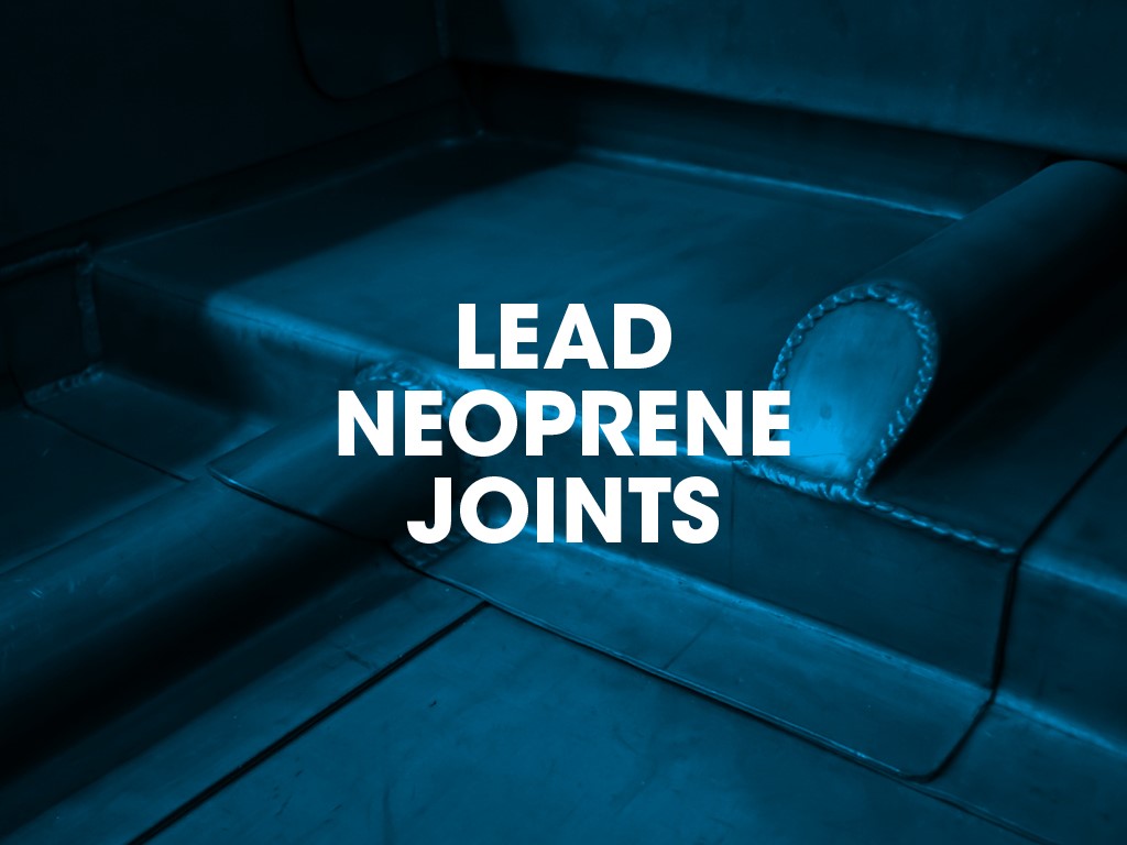 Lead neoprene joints