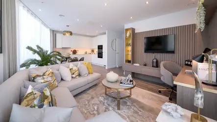 Colindale Gardens Apartment living room interior 