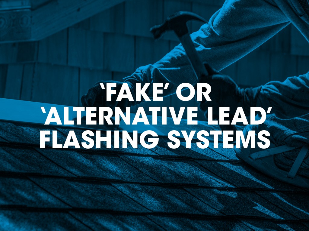 Flashing systems, fake or alternative lead